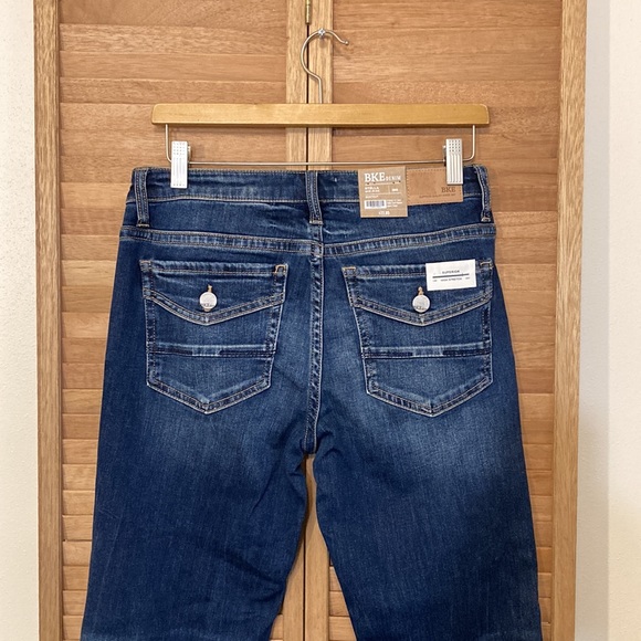 NWT BKE Stella blue jeans size 29S 29 short high stretch Midrise bootcut - Picture 10 of 14